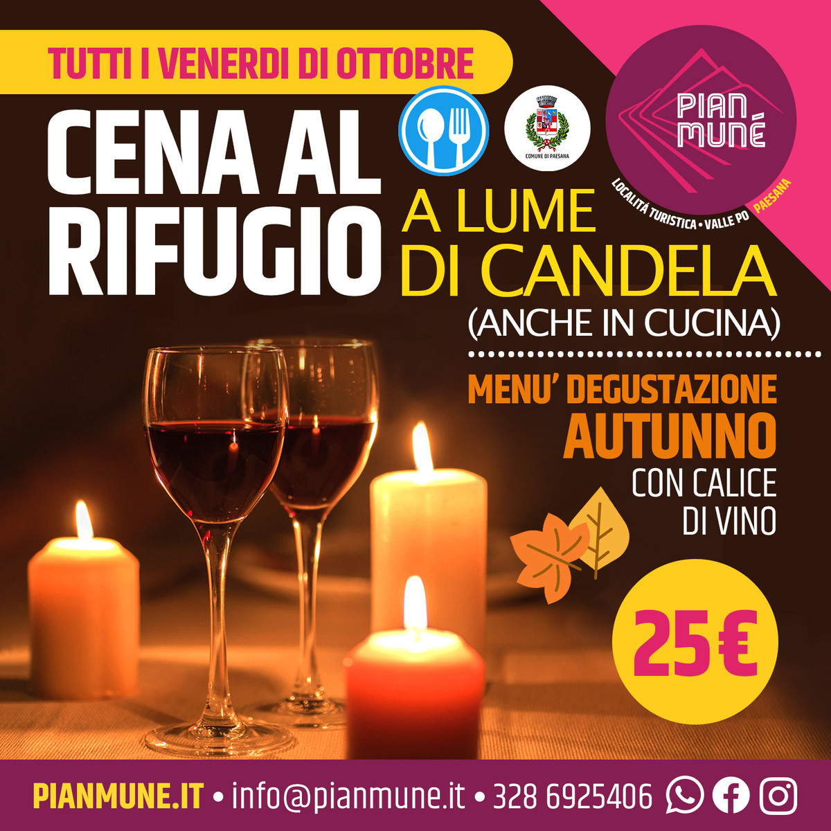 Voucher Cena a Lume di candela