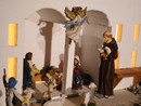 Il presepe allestito nella chiesa francescana di Santa Maria degli Angeli, a Bra