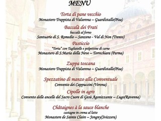 Lista delle ricette monastiche nate nei monasteri