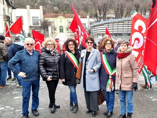 Alcune immagini dal presidio di Santa Vittoria d'Alba