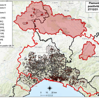 La mappa delle positività e zone di restrizione al 29 settembre