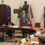 Il presidente della Provincia Luca Robaldo durante la seduta di ieri