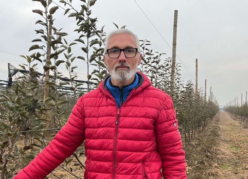 Maurizio Ribotta, responsabile provinciale del Settore Tecnico, tecnici in campo di Cia Agricoltori italiani di Cuneo