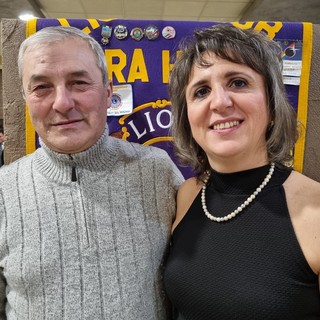 In foto Mario Milanesio con Silvia Gullino