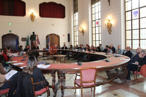 Un momento della conferenza dei servizi