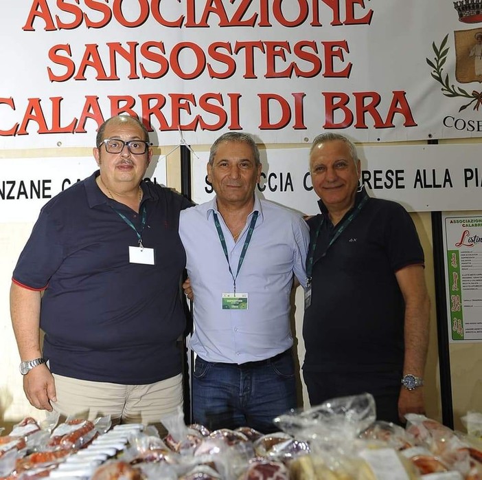 I rappresentanti dell’associazione Sansostese Calabresi di Bra