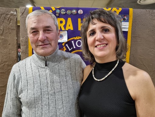 In foto Mario Milanesio con Silvia Gullino