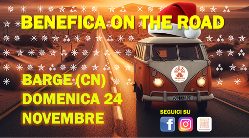 Barge: domenica 24 novembre arriva 'BENEFICA ON THE ROAD'!