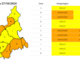 La mappa diramata ieri da Arpa Piemonte