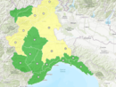 La mappa dell'allerta odierna diramata da Arpa