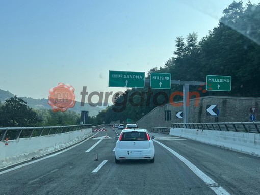 Chiusura temporanea sull'A6 tra Millesimo e Altare per il varo della trave sul viadotto San Bernardo