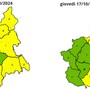 Continuano i temporali su Piemonte est e sud: Arpa conferma l’allerta gialla e la estende alla giornata di domani