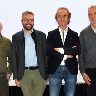 Da sinistra Marco Basso, Angelino Fasano, Fabio Bailo, Tino Gerbaldo, Roberto Tibaldi e Bruno Risso (foto di Pino Cremarossa)