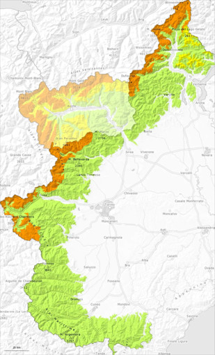 Le mappe relativa alle previsioni per oggi, domenica 12 gennaio