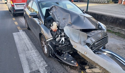 L'auto incidentata