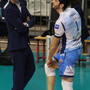 Matteo Battocchio e Giulio Pinali durante la partita di Ravenna (Foto Fabrizio Zani)