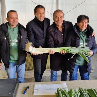 Mauro Bernardi e Paolo Bongioanni alla Fiera del Porro Cervere