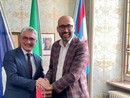 Il sindaco di Alba Carlo Bo con il presidente della Provincia Luca Robaldo