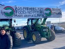 Questa mattina la protesta sul piazzale del Miac in frazione Ronchi a Cuneo