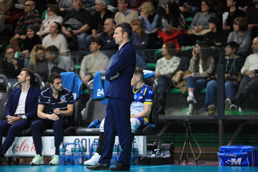 Matteo Battocchio durante la partita con Siena (Foto Margherita Leone)