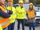 Chiara Gribaudo durante un sopralluogo al cantiere del Tenda