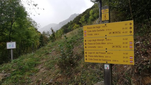 In settimana chiuso il sentiero per il lago Arbergh