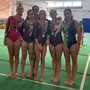 Le atlete di Cuneoginnastica a Biella