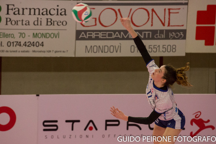 Clara Decortes in azione contro il Brescia (foto Guido Peirone)