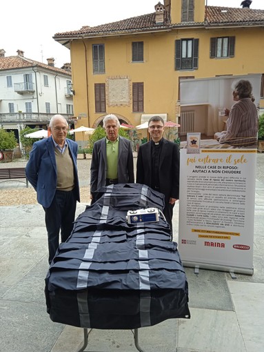 Un materasso antidecubito  in dono alla casa di riposo  Opera San Giuseppe di Dogliani