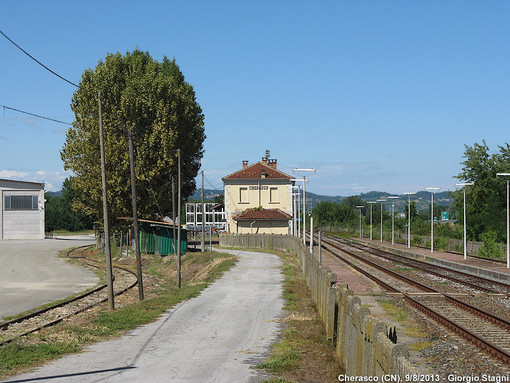 L'ex stazione ferroviaria di Cherasco