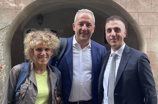 Da sinistra Paola Caccia, Giovanni Damiano e Daniele Manganaro