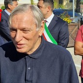 Don Ciotti ritratto in occasione della consegna della cittadinanza onoraria di Isola d'Asti