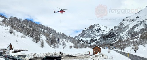 Operazioni di disgaggio valanghe effettuate domenica al Colle della Maddalena