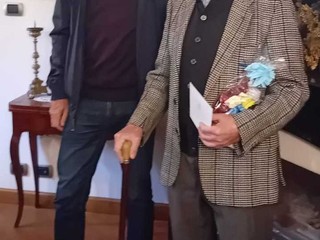 Ettore Foglio con il sindaco Demaria