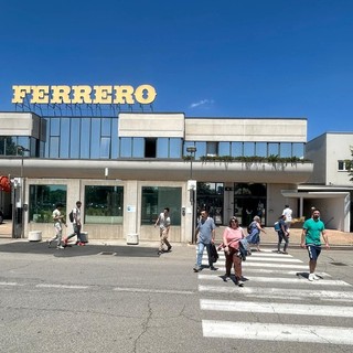 L'ingresso dello stabilimento Ferrero di Alba