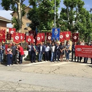 Foto di gruppo per i donatori della Fidas di Grinzane