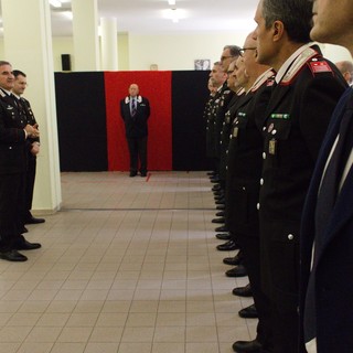 Il generale Di Stasio durante la sua recente visita al Comando provinciale Carabinieri di Cuneo