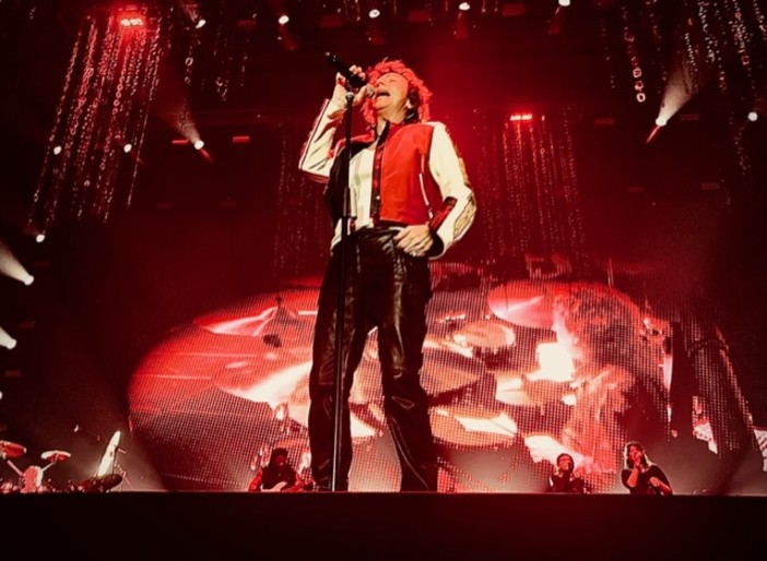 Gianna Nannini durante il concerto all'Inalpi Arena