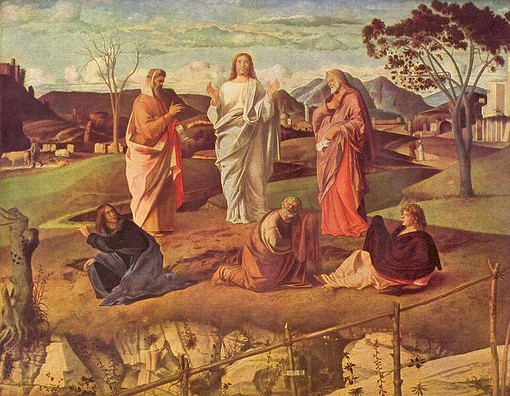 Gentiile Bellini, Trasfigurazione di Cristo. 1480-1485. Napoli, Galleria Nazionale di Capodimonte