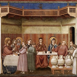 “Nozze di Cana”, affresco di Giotto (1303-1305), Cappella degli Scrovegni a Padova