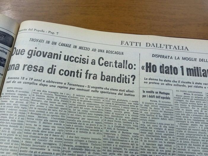 Il fatto raccontato dalla Gazzetta del Popolo di domenica 24 novembre 1974