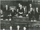 Il giuramento di Luigi Einaudi come Presidente della Repubblica Italiana: correva il 12 maggio 1948 (foto dall'archivio della Camera dei Deputati)