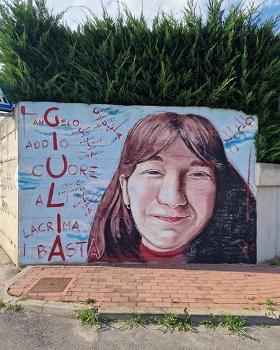 Giulia Cecchettin nel murales di Giovanni Botta