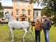 L’artista Franco Alessandria (a destra) con lo storico Mario Boetti