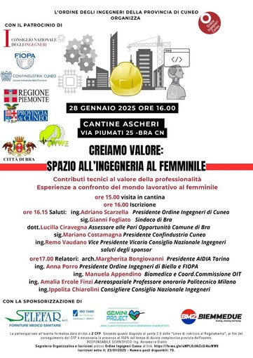 Ordine degli ingegneri di Cuneo: &quot;Creiamo valore dando spazio alla professionalità femminile&quot;