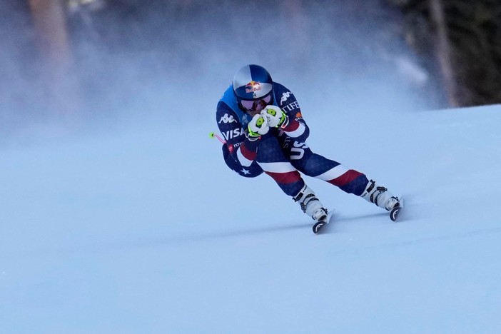 Nella foto: Lindsey Vonn tornata alle gare nelle Discese FIS