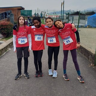 Le ragazze dell'Atletica Mondovì a Valdengo