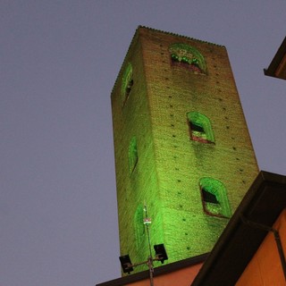 Alba: torri illuminate di verde  per la Giornata Mondiale della  Salute Mentale