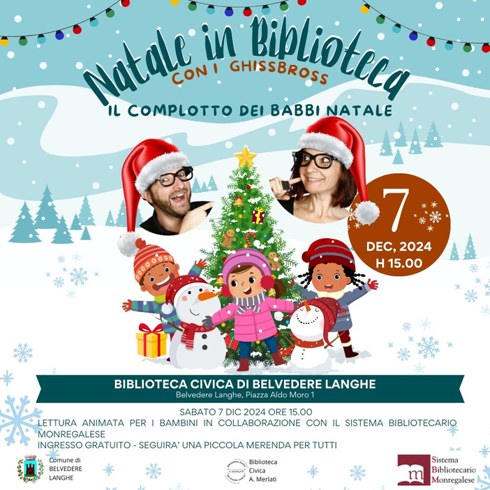 “Il complotto dei Babbi Natale” arriva a Belvedere Langhe