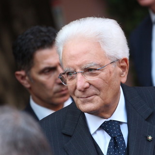 Il Presidente della Repubblica Sergio Mattarella ad Alba nell'ottobre 2022